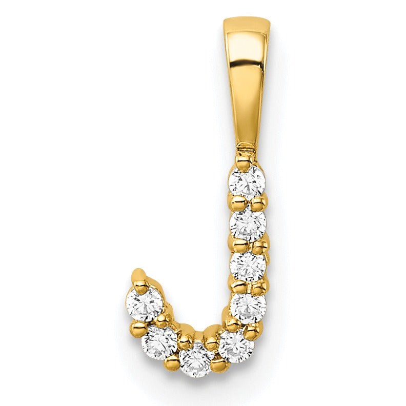 Natural Diamond Initial Pave Pendants