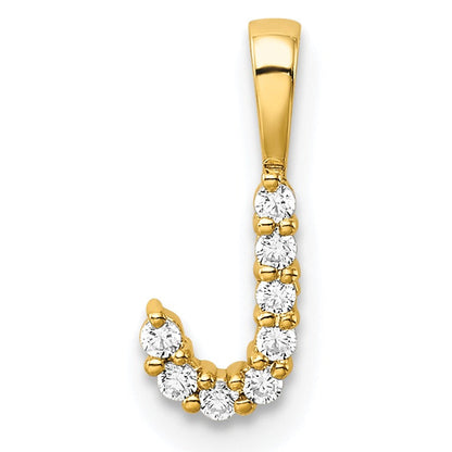 Natural Diamond Initial Pave Pendants