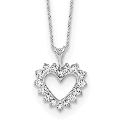 1/2 carat Lab Grown Diamond Heart Necklace