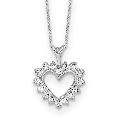 1/2 carat Lab Grown Diamond Heart Necklace