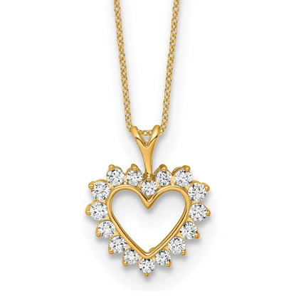 1/2 carat Lab Grown Diamond Heart Necklace