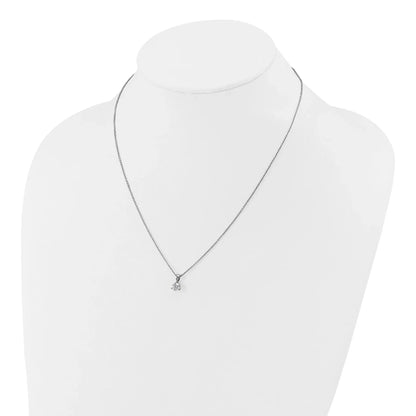 Lab Grown Diamond  Gold Solitaire Pendant Necklace