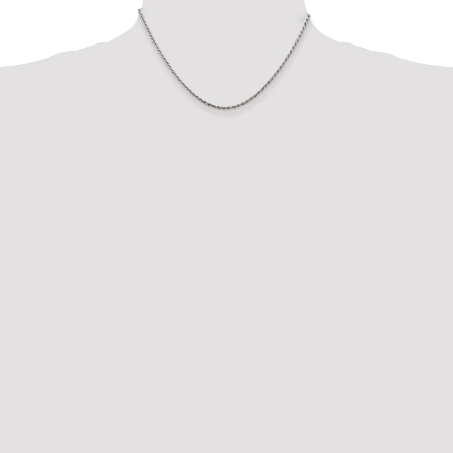 Sterling Silver Diamond-cut Rope Chain