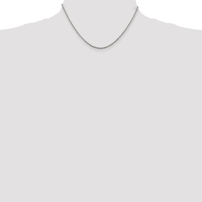 Sterling Silver Diamond-cut Rope Chain
