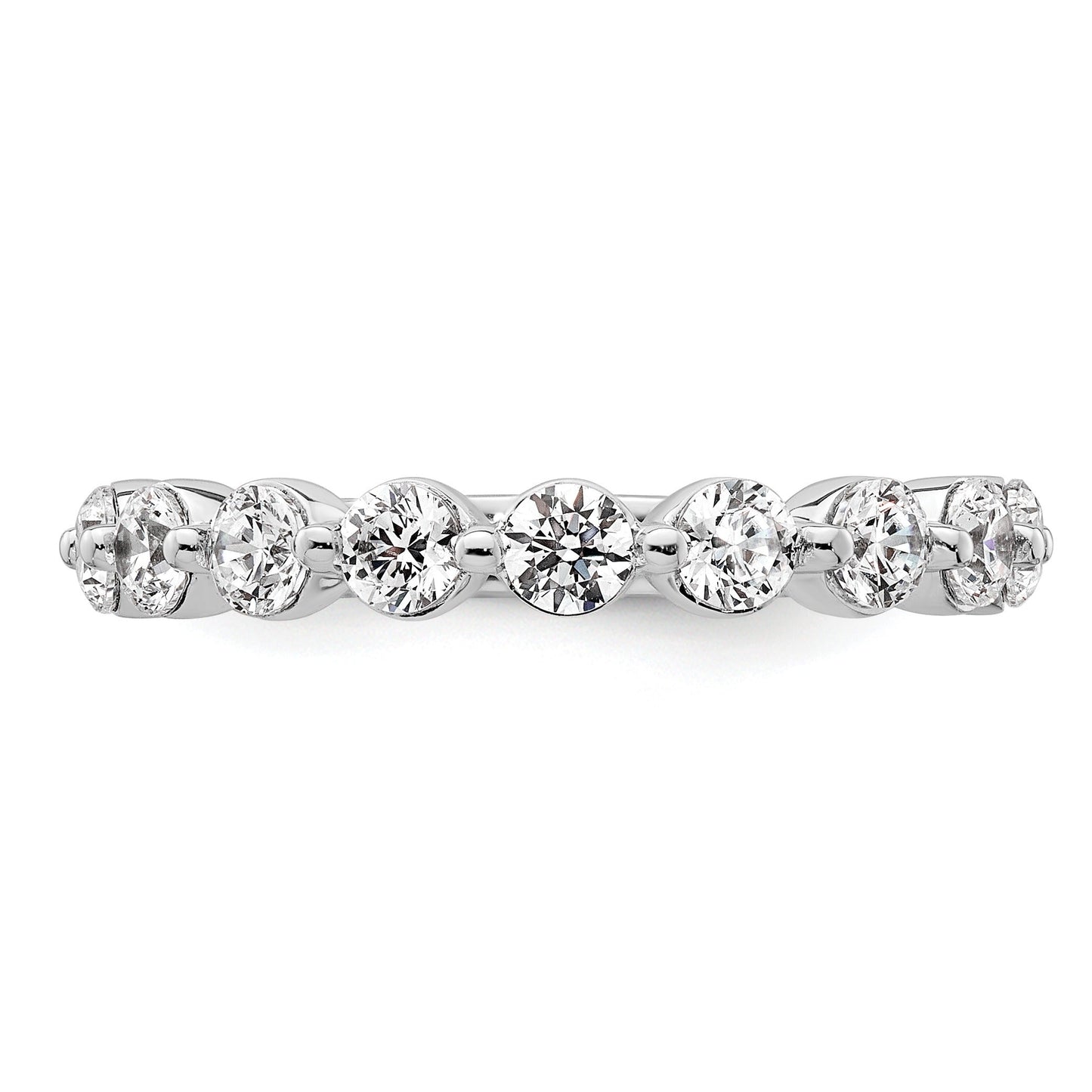 14K White Gold Lab Grown Diamond Petite Round Engagement Ring 0.115 Ct