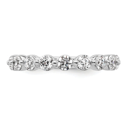 14K White Gold Lab Grown Diamond Petite Round Engagement Ring 0.115 Ct