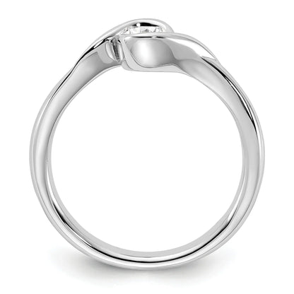 14k White Gold Lab Grown Diamond Round Solitaire Engagement Ring