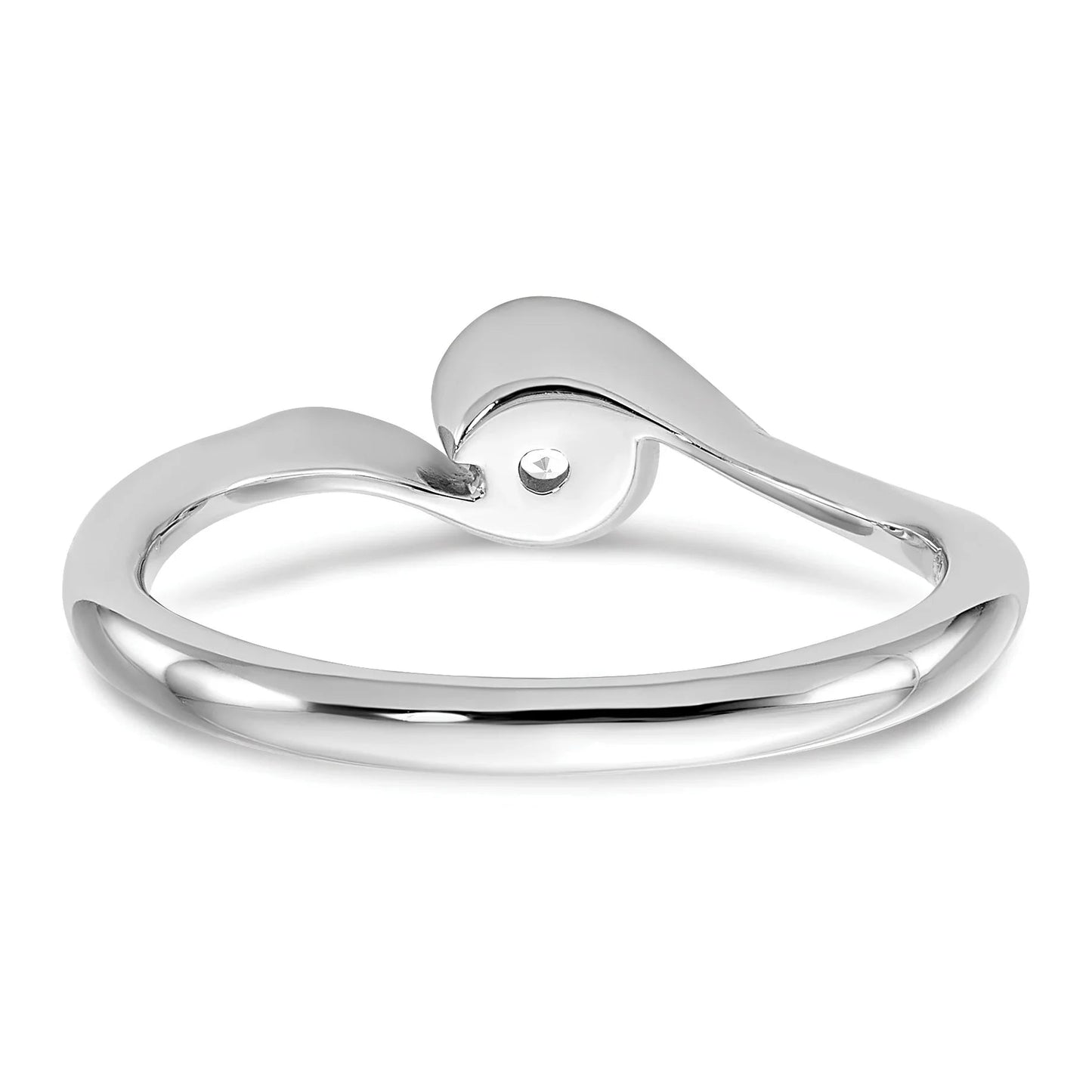 14k White Gold Lab Grown Diamond Round Solitaire Engagement Ring