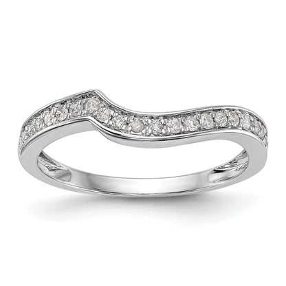 Solid 14k White Gold Lab Grown Diamond Wedding Ring 0.2 Ct