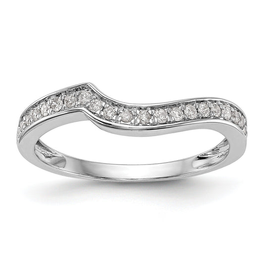 Solid 14k White Gold Lab Grown Diamond Wedding Ring 0.2 Ct