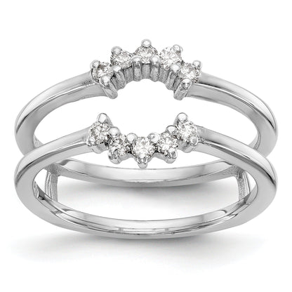 14k White Gold Lab Grown Diamond Ring Guards 0.2 Ct