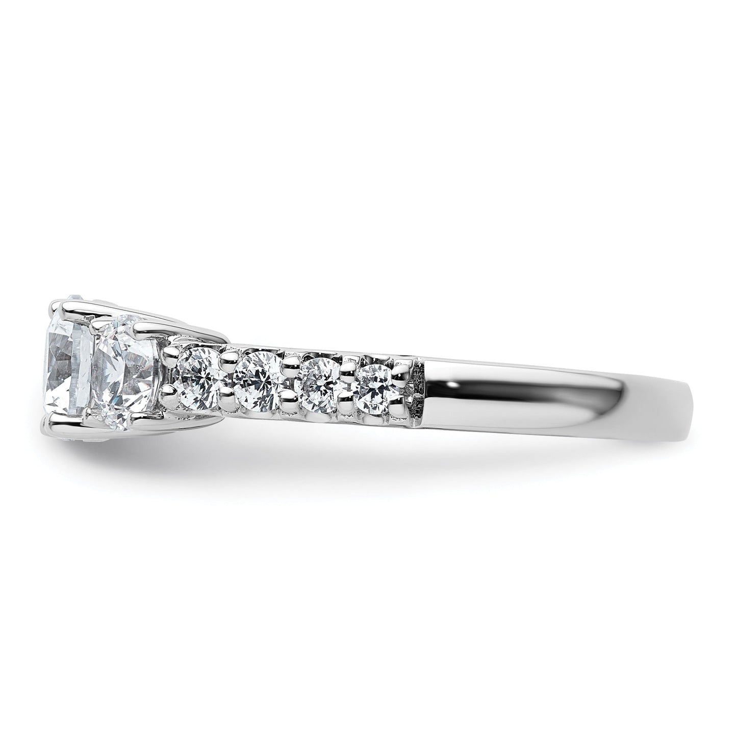 14k Gold Lab Grown Diamond 3-Stone Engagement Ring