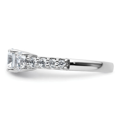 14k Gold Lab Grown Diamond 3-Stone Engagement Ring