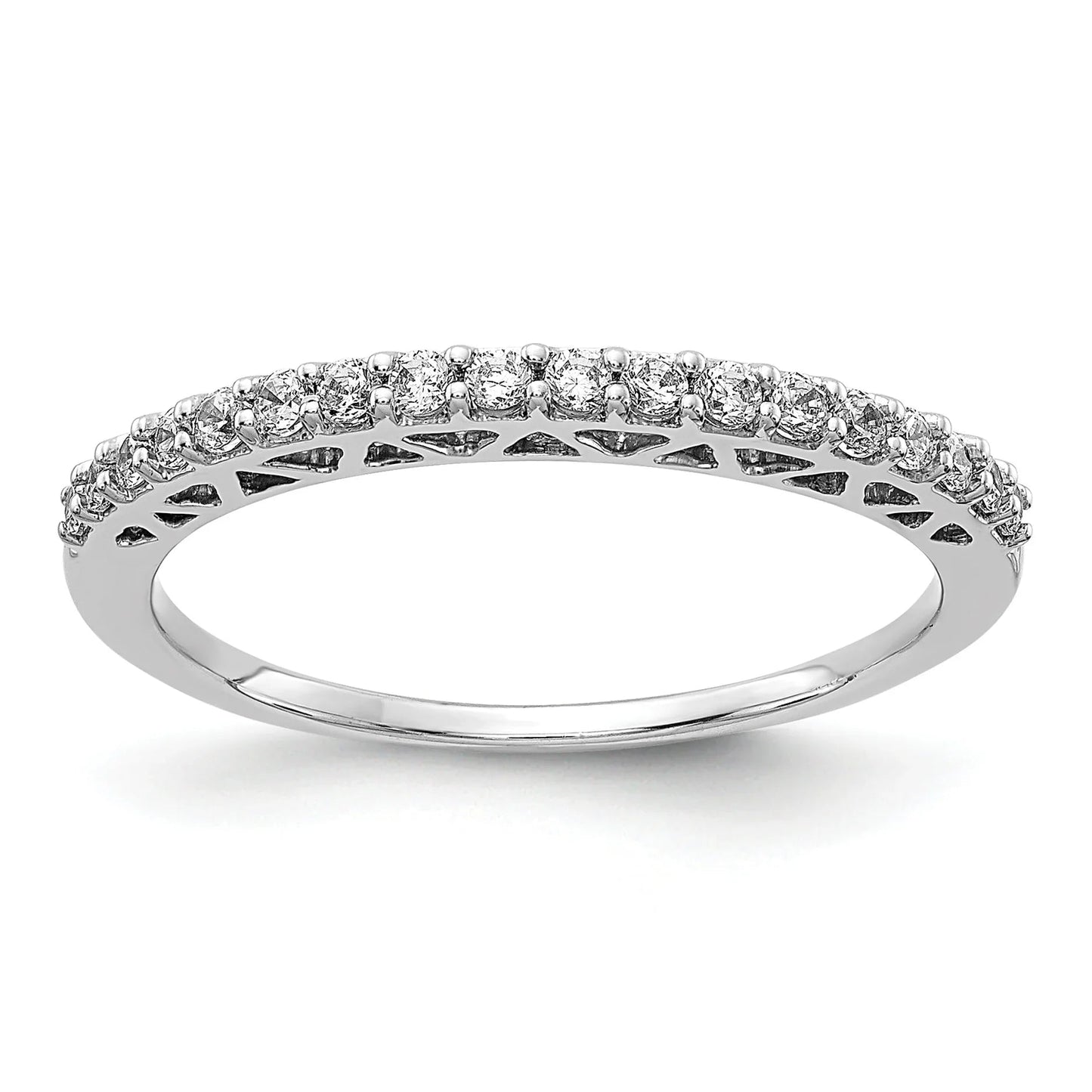 14k Gold Lab Grown Diamond Wedding Band 0.25 Ct