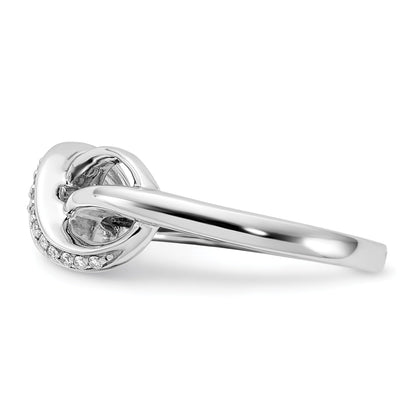 14k Gold Diamond Infinity Love Ring