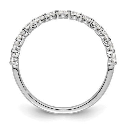 14K Gold Lab Grown Diamond Half Eternity Band Ring