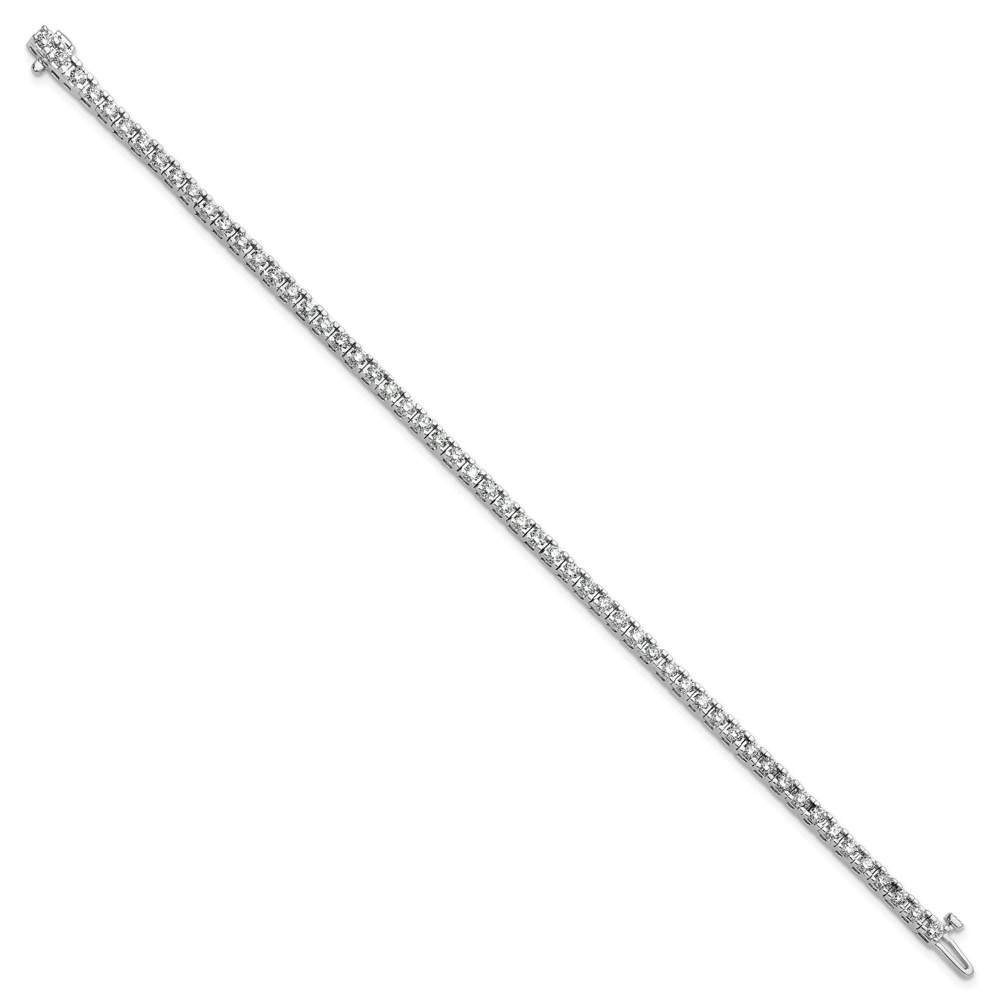 14K White Gold Lab Grown Diamond Tennis Bracelet