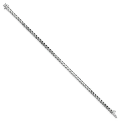 14K White Gold Lab Grown Diamond Tennis Bracelet