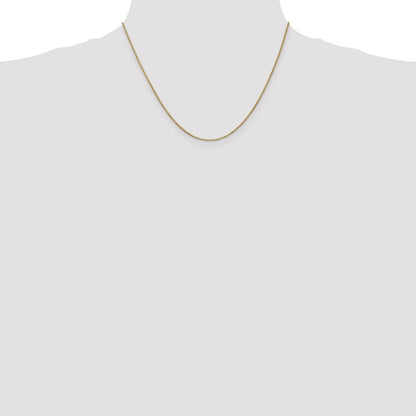 1 mm Solid Gold Box Chain 18 inch