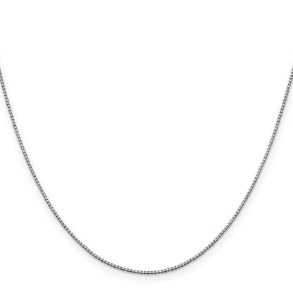 1 mm Solid Gold Box Chain 18 inch