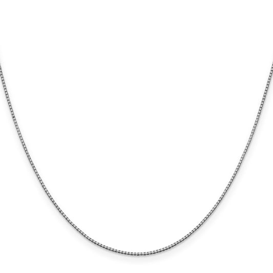 1 mm Solid Gold Box Chain 18 inch