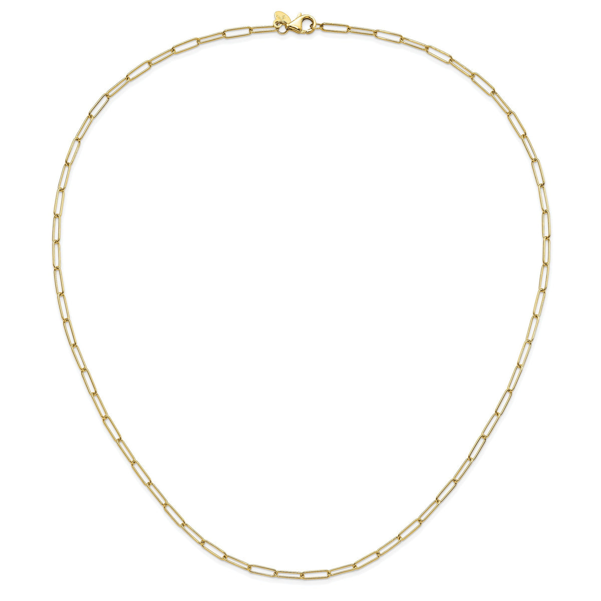 10K Yellow Gold Fancy Link Chain Necklace