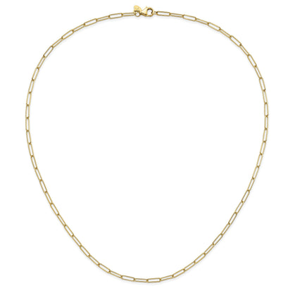 10K Yellow Gold Fancy Link Chain Necklace
