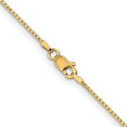 16 inch 10K Yellow Gold 1 mm Box Chain with Lobster Clasp