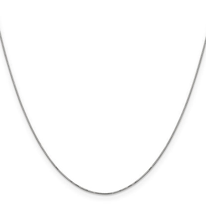 0.5 mm 14k Solid Gold Box Link Chain For Women