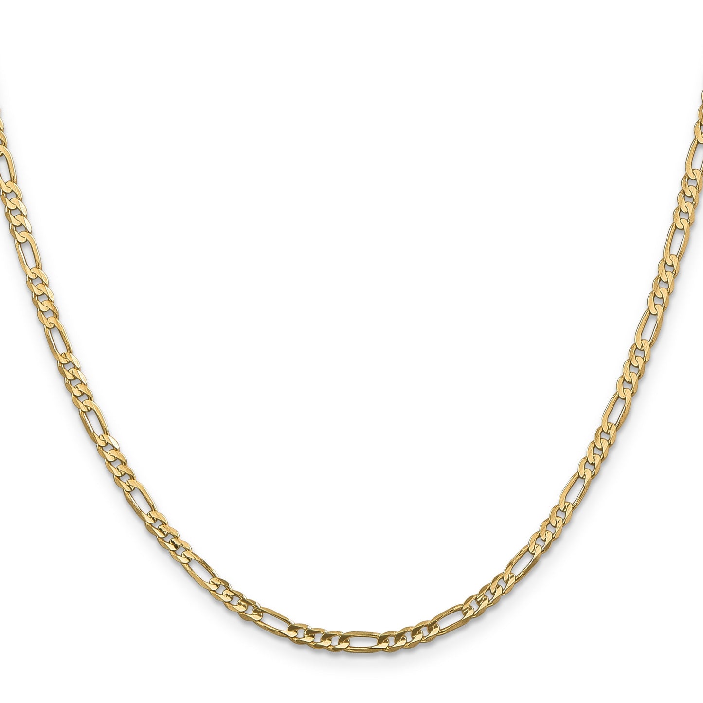 14k Yellow Gold Concave Open Chain for Men