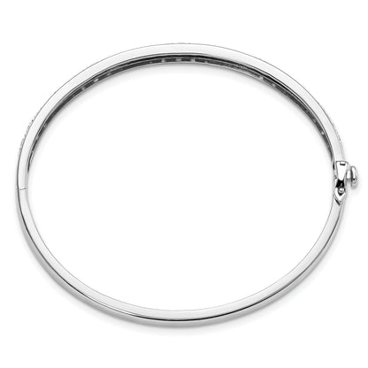 14K Gold 1 5/8 carat Lab Grown Diamond Bangle Bracelet