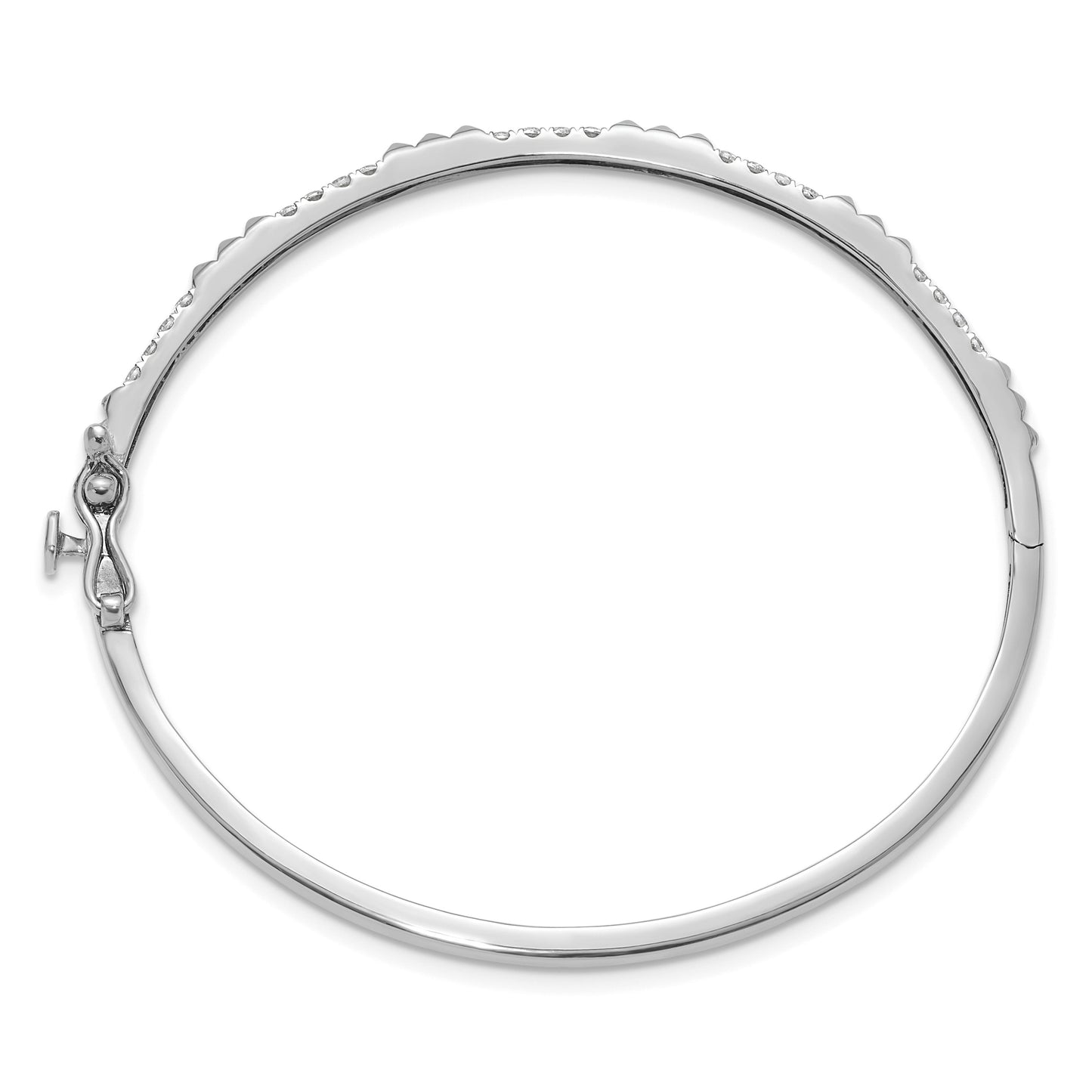 14K Gold Lab Grown Diamond Bangle Bracelets