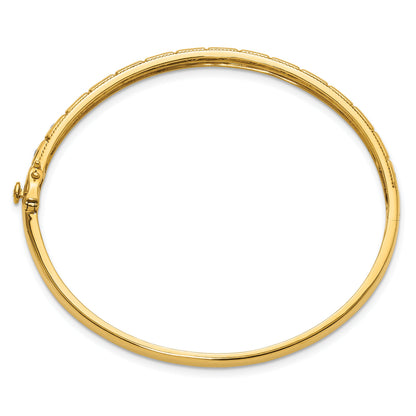14K Gold 1/2 carat Lab Grown Diamond Bangle Bracelet