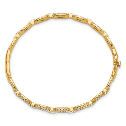 14K Yellow Gold Lab Grown Diamond Link Bracelet
