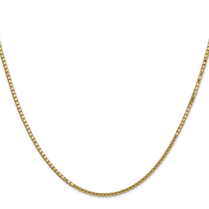 Men Box 14K Yellow and White Gold Chain Necklaces