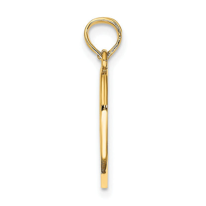 14k Gold 2-Piece Break-Apart Heart Charm Pendant