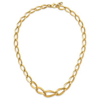 14K Yellow Gold Link Chain Necklace