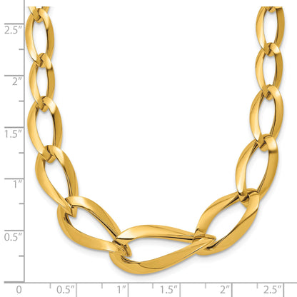 14K Yellow Gold Link Chain Necklace