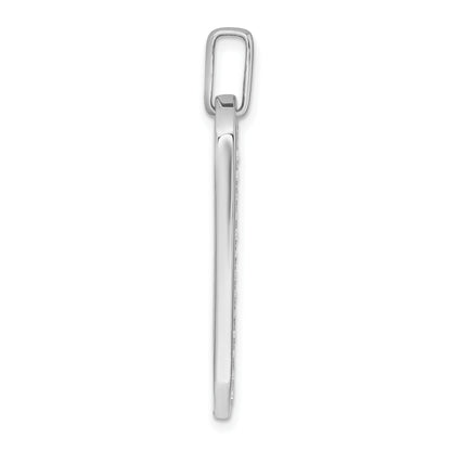 14K Gold  1 carat Lab Grown Diamond Dog Tag Pendant