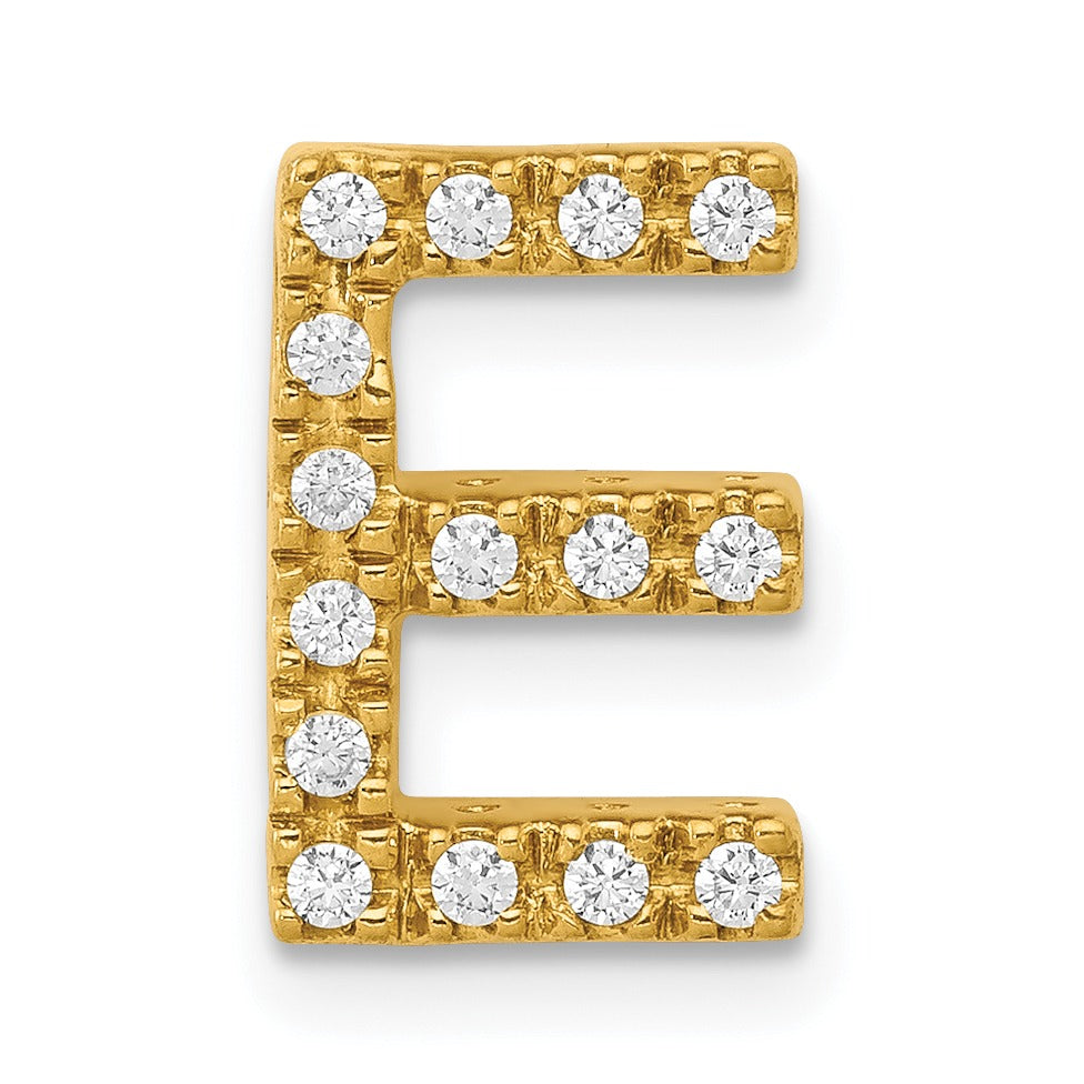 Natural Diamond Initial Charm Pendant