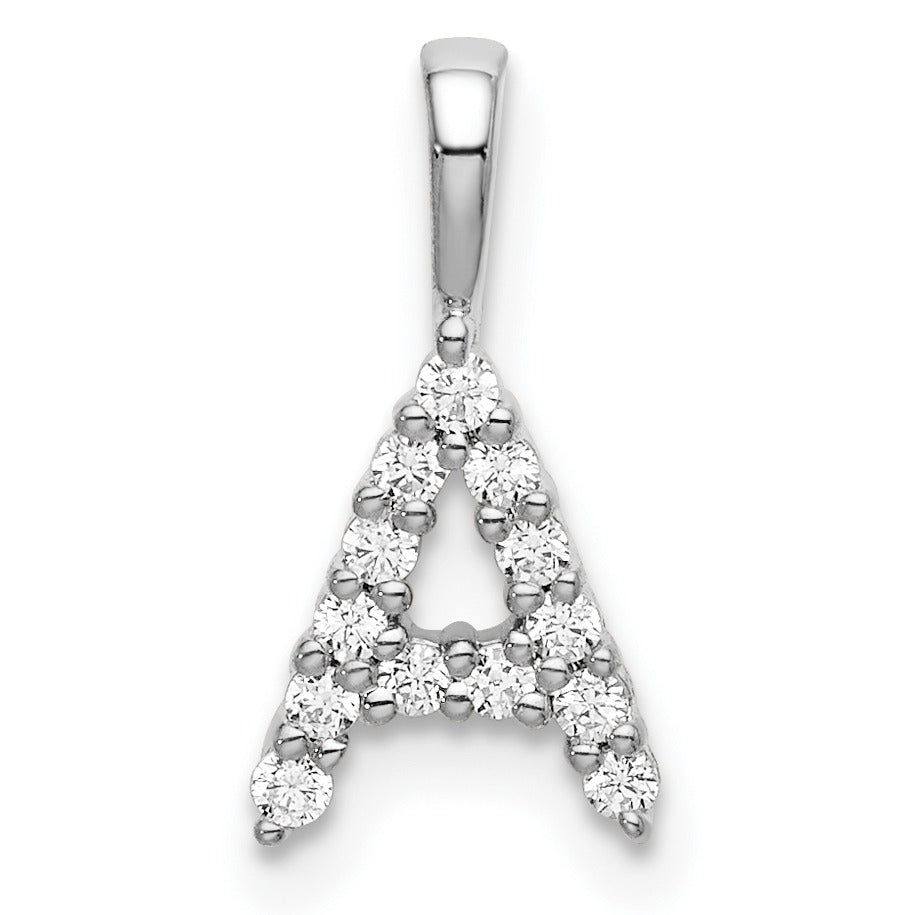 Natural Diamond Initial Pave Pendants