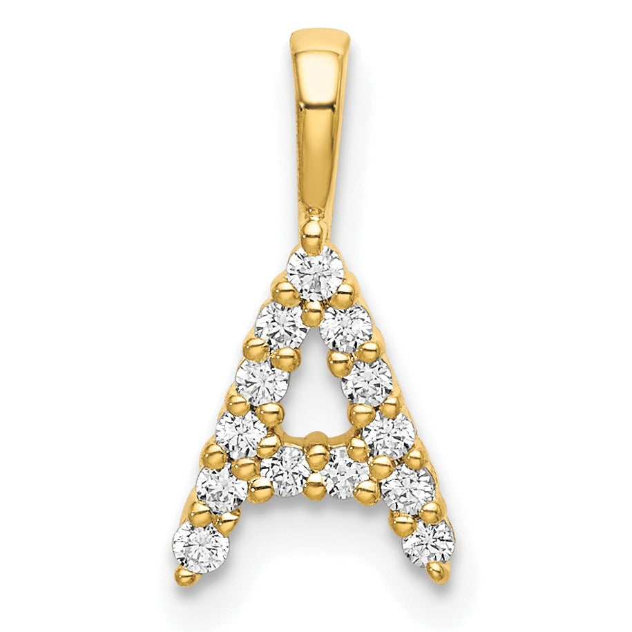 Natural Diamond Initial Pave Pendants