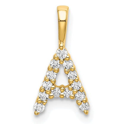 Natural Diamond Initial Pave Pendants