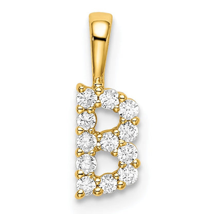 Natural Diamond Initial Pave Pendants