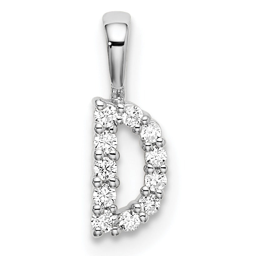 Natural Diamond Initial Pave Pendants