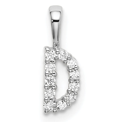 Natural Diamond Initial Pave Pendants
