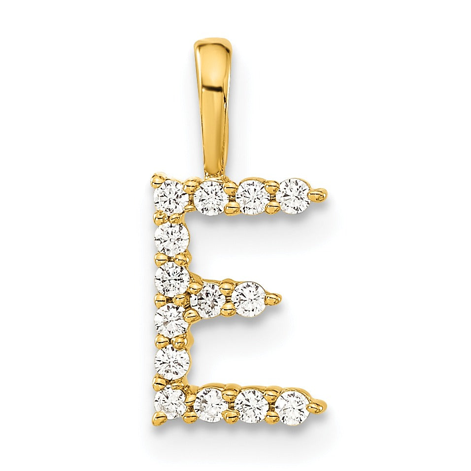 Natural Diamond Initial Pave Pendants
