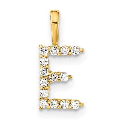 Natural Diamond Initial Pave Pendants