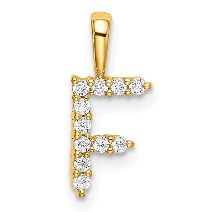 Natural Diamond Initial Pave Pendants