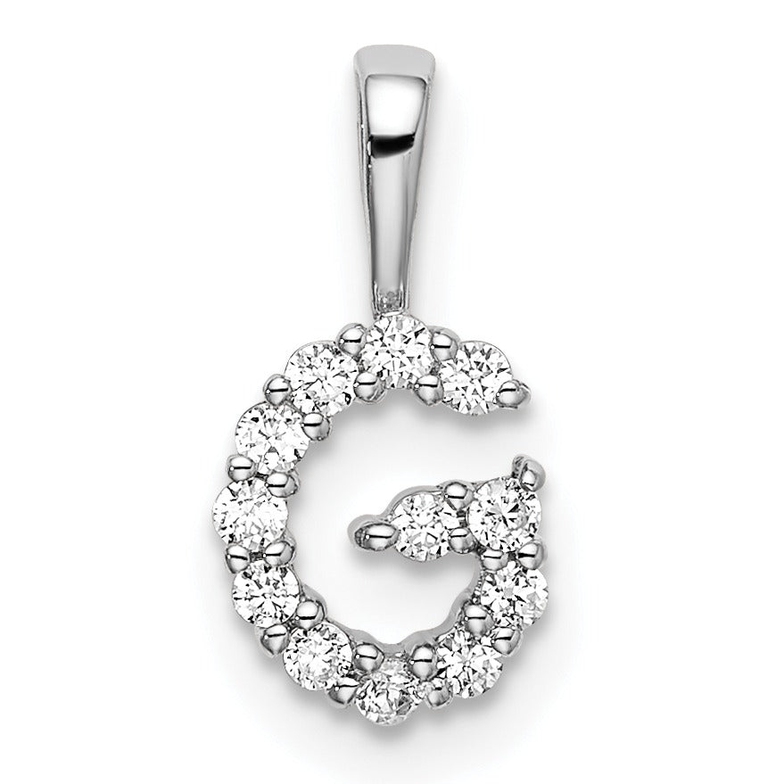 Natural Diamond Initial Pave Pendants